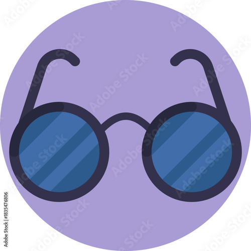 Represents visual impairment and the need for corrective lenses or low-vision support.