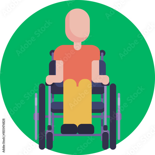 Person using a wheelchair.