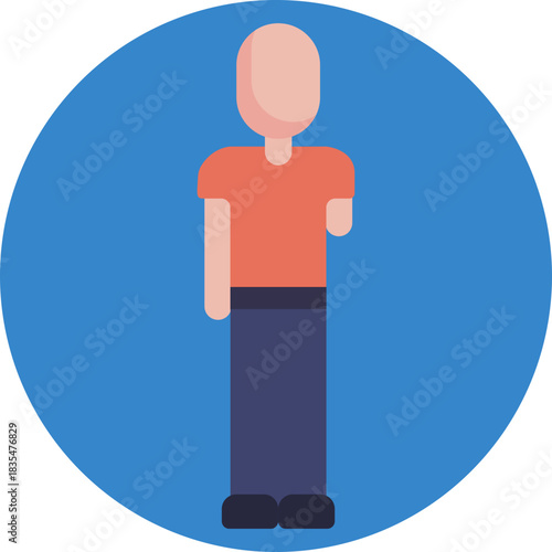 A person depicted with one hand missing, representing limb amputation.