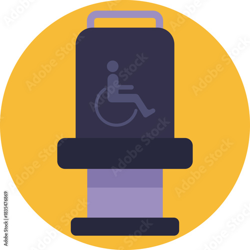 Wheelchair accessibility sign – Indicates facilities or areas accessible to people with disabilities.