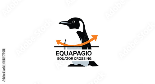 Sleek penguin illustration
