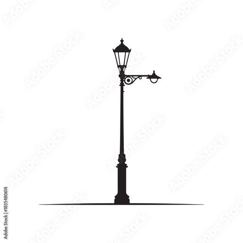 street lamp isolated . vector eps 10