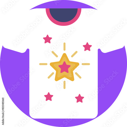 Casual shirt with a whimsical unicorn design.