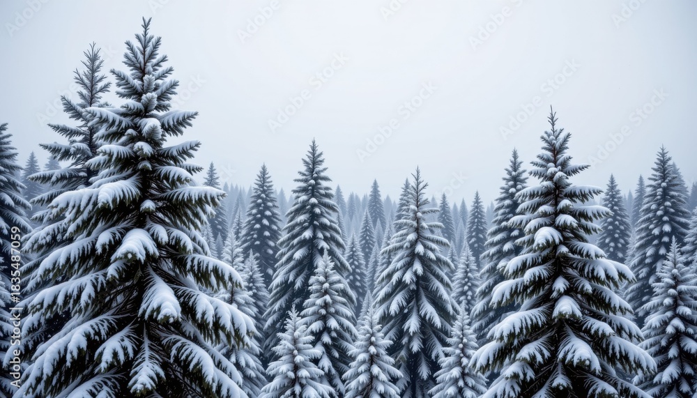 Obraz premium Skiing through the snowy landscape of winter season embracing cold weather and christmas cheer