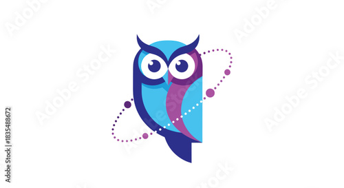 Stylized owl design