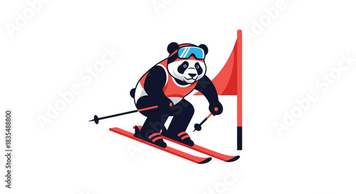 Panda Skier
