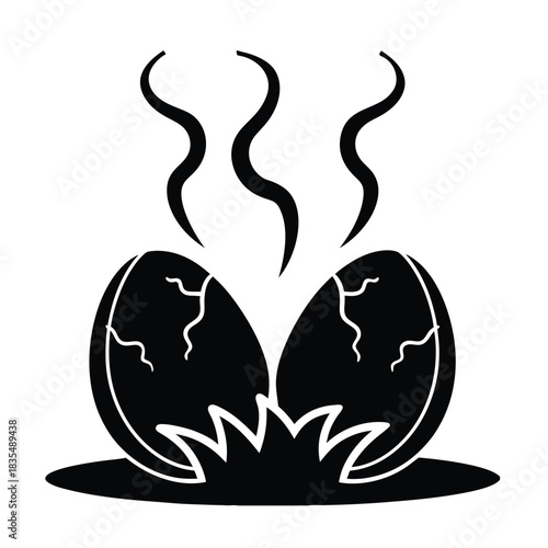 Hatching Egg Icon: New Life, Growth, Symbol