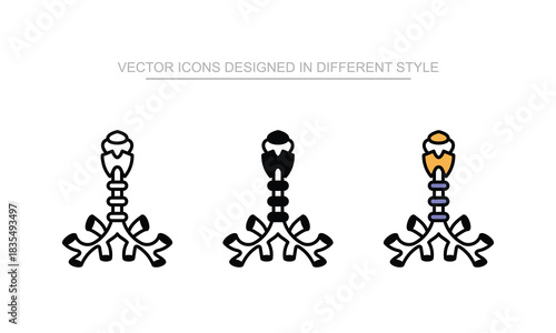 Trachea vector design in modern and trendy style icon