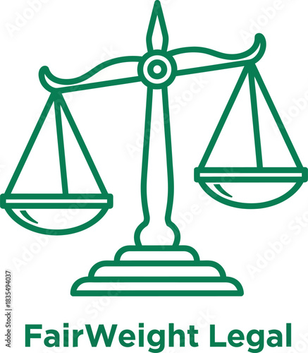Balance Scales Symbol Representation FairWeight Legal Firm Vector Illustration 