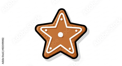 Stylized Vector Illustration of the Number One with Abstract Geometric and Organic Shapes in Blue and Red