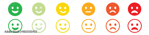 Big set of emoticons. Funny emoticons faces with facial expressions. Full editable vector icons. Detailed emoji icons. Emoji set.