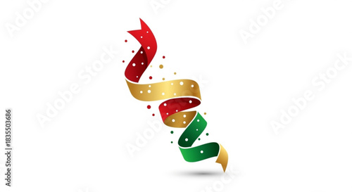 Swirling vortex of digital data streams forming an abstract design on a white backdrop, complex vector illustration