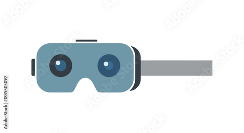 VR headset with grey band