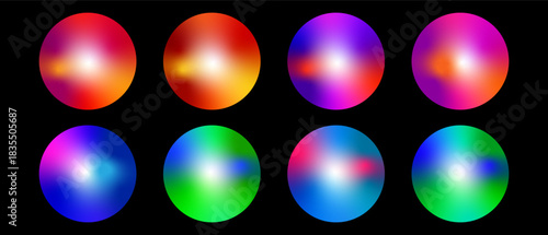 colorful easter eggs on black background