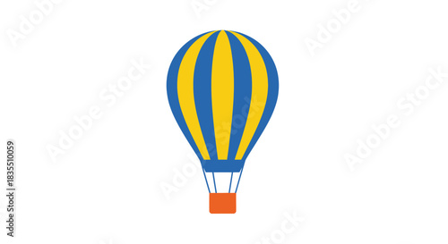 Stripped hot air balloon