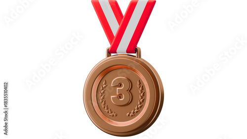 Bronze medal for third place award