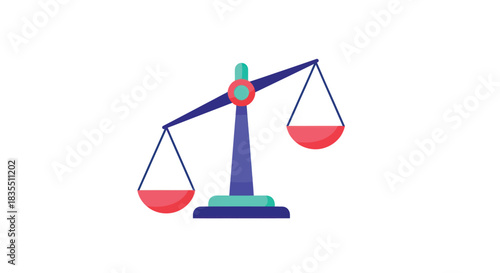 Colorful scale graphic showing imbalance