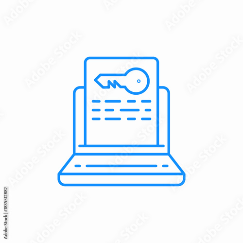 access credentials icon sign vector