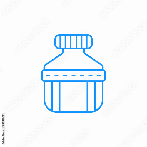 bottle with handle icon sign vector