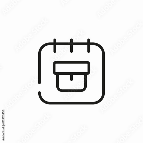 delivery date calendar icon sign vector