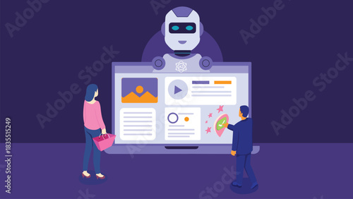 Data science team training advanced AI models using big data and evaluating machine learning accuracy