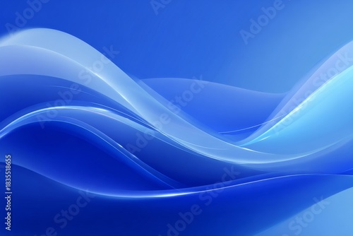 Dynamic Blue Waves Creating a Modern Abstract Background