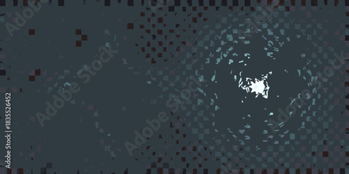 Abstract dark blue and white mosaic with central light