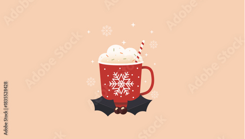 Christmas Mug With Ice Cream