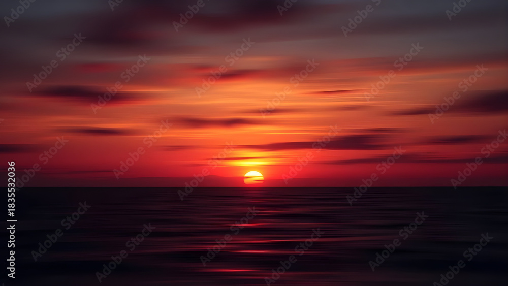 Fototapeta premium sunset over the sea