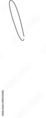 Leaning Balloon Thread with Smooth Curve