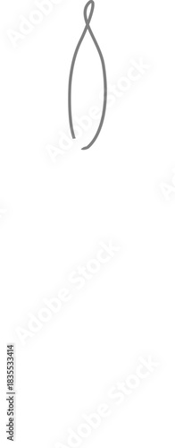 Twisted Balloon String Line Illustration