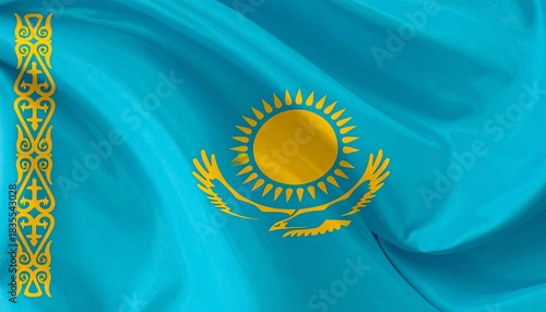 flag of Kazakhstan
