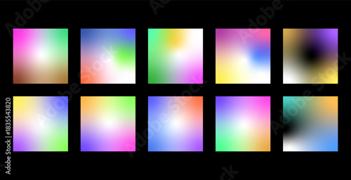 Abstract defocused background Set, A blurry image of a colorful object with a blurry background Set
