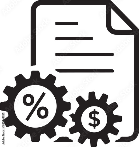 Tax icon set multiple style collection