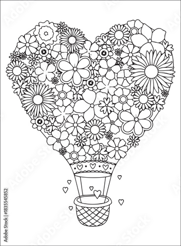 Valentines coloring Page - valentines day, love, heart, hearts, romance, romantic, couple