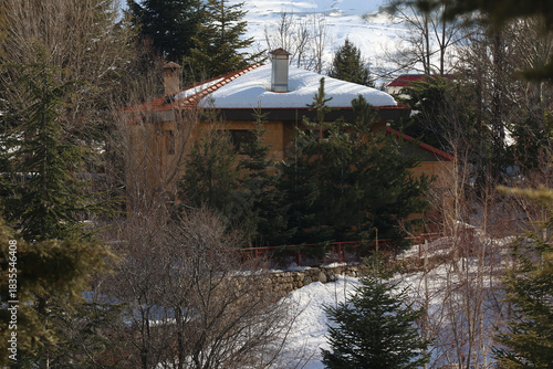 Lebanese House under Snow