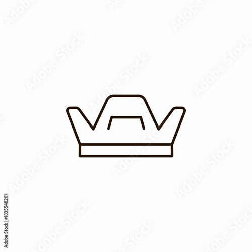 camera bag case icon sign vector