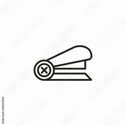 stapler remover icon icon sign vector
