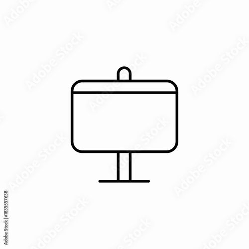 presentation projector screen icon sign vector