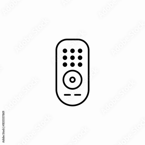 television remote control icon sign vector
