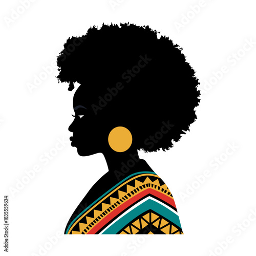Flat Design African American Heritage Icon – Black History Month