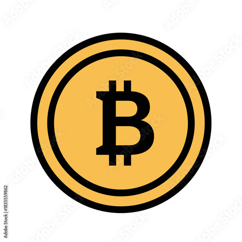 Unlock the Future of Finance with this Bitcoin Icon for Your Next Project or Campaign as Cryptocurrency Takes Center Stage in a Digital World