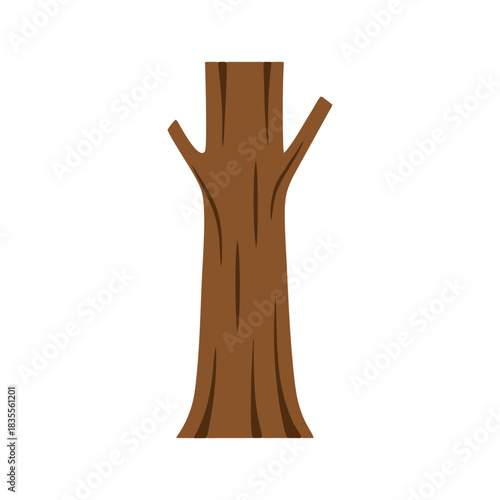 vector of brown tree trunk