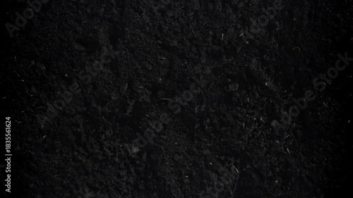 The earth, the black earth rises and falls. Filmed on a high-speed camera at 1000 fps. High quality FullHD footage