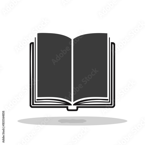 Open Book Illustration for Learning, Education, and Reading Concepts