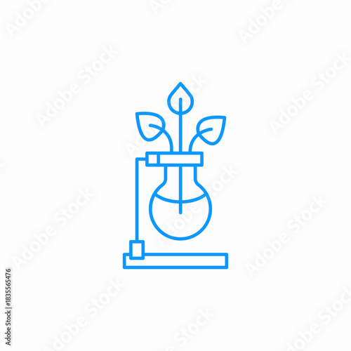 plant in flask icon sign vector