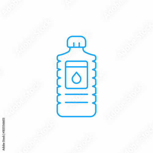 water bottle liquid icon sign vector