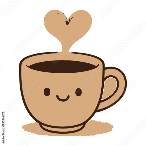 cup of coffee with heart