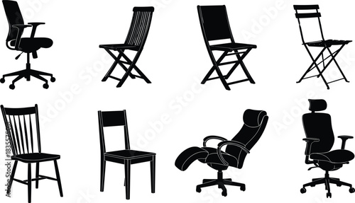 Traditional Hula Dancer Silhouette Collection, Female Figures in Hawaiian Skirts and Leis Performing Polynesian Cultural Dance for Travel, Art, and Island Celebration Vector Design Isolated.