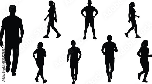 Professional Digital Camera Silhouette Set, Various Black Vector Icons of DSLR and Mirrorless Cameras for Photography, Technology, and Equipment Graphic Design Isolated on White.